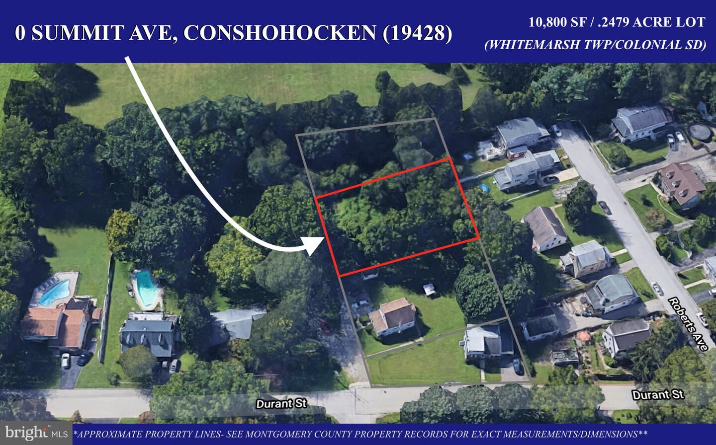 Property Photo:  0 Summit Avenue  PA 19428 