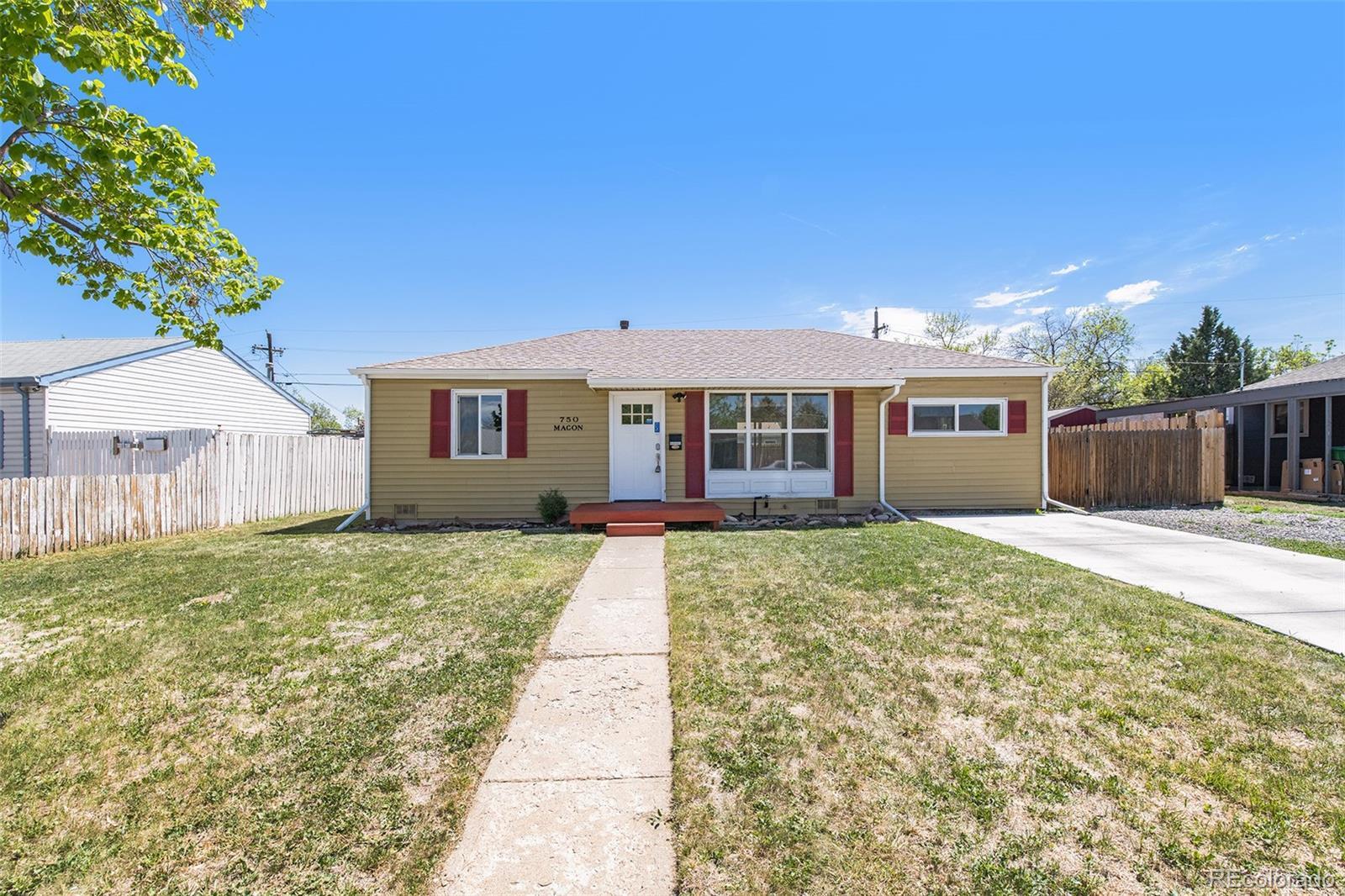 Property Photo: 750 Macon Street CO 80010