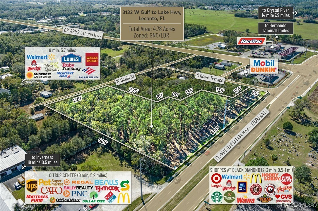 Property Photo: 3132 W Gulf To Lake Highway FL 34461