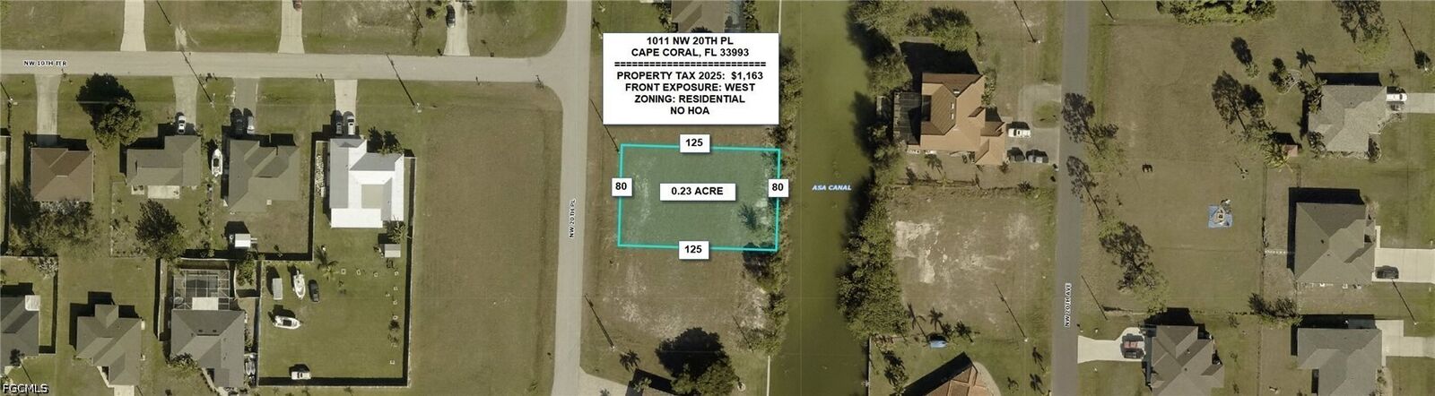Property Photo: 1011 NW 20th Place FL 33993