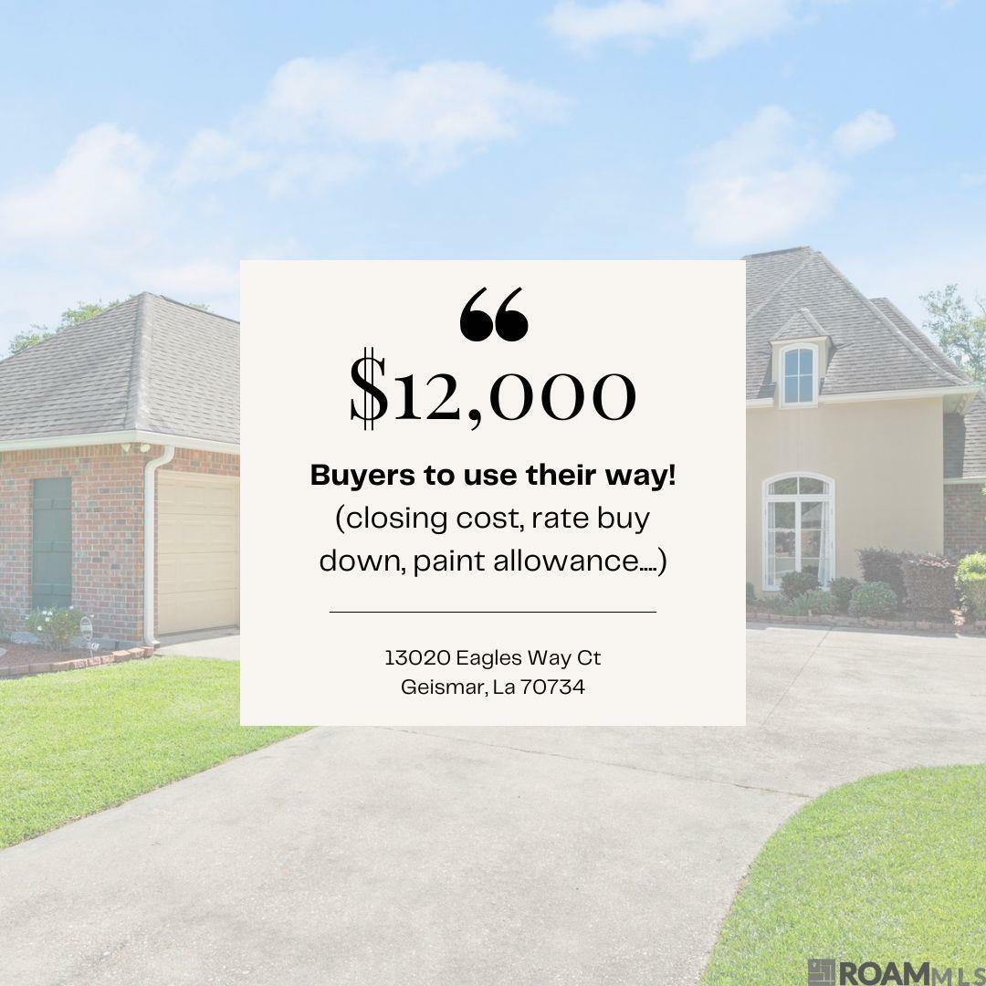 Property Photo: 13020 Eagles Way Ct LA 70734