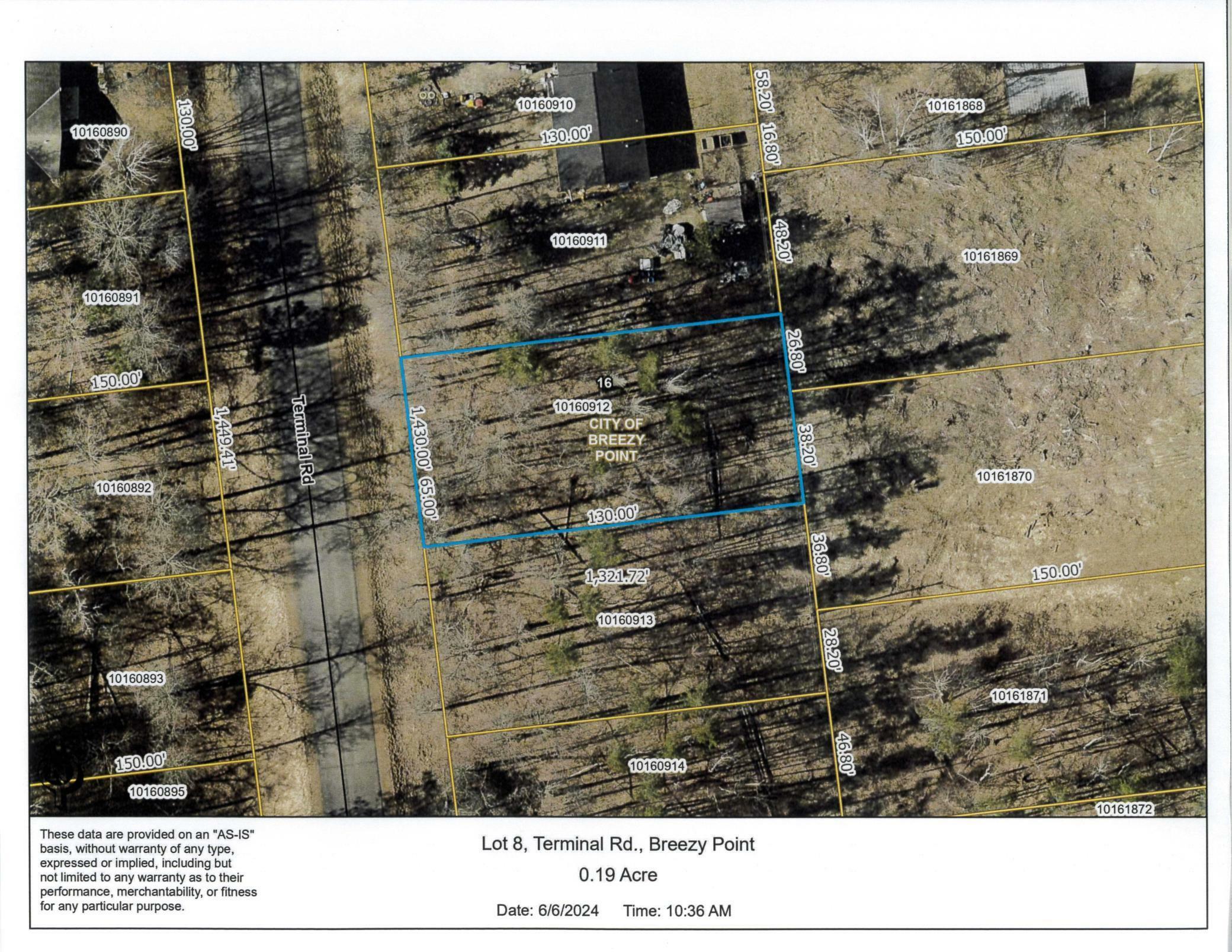 Property Photo: Lot 8 Terminal Road MN 56472
