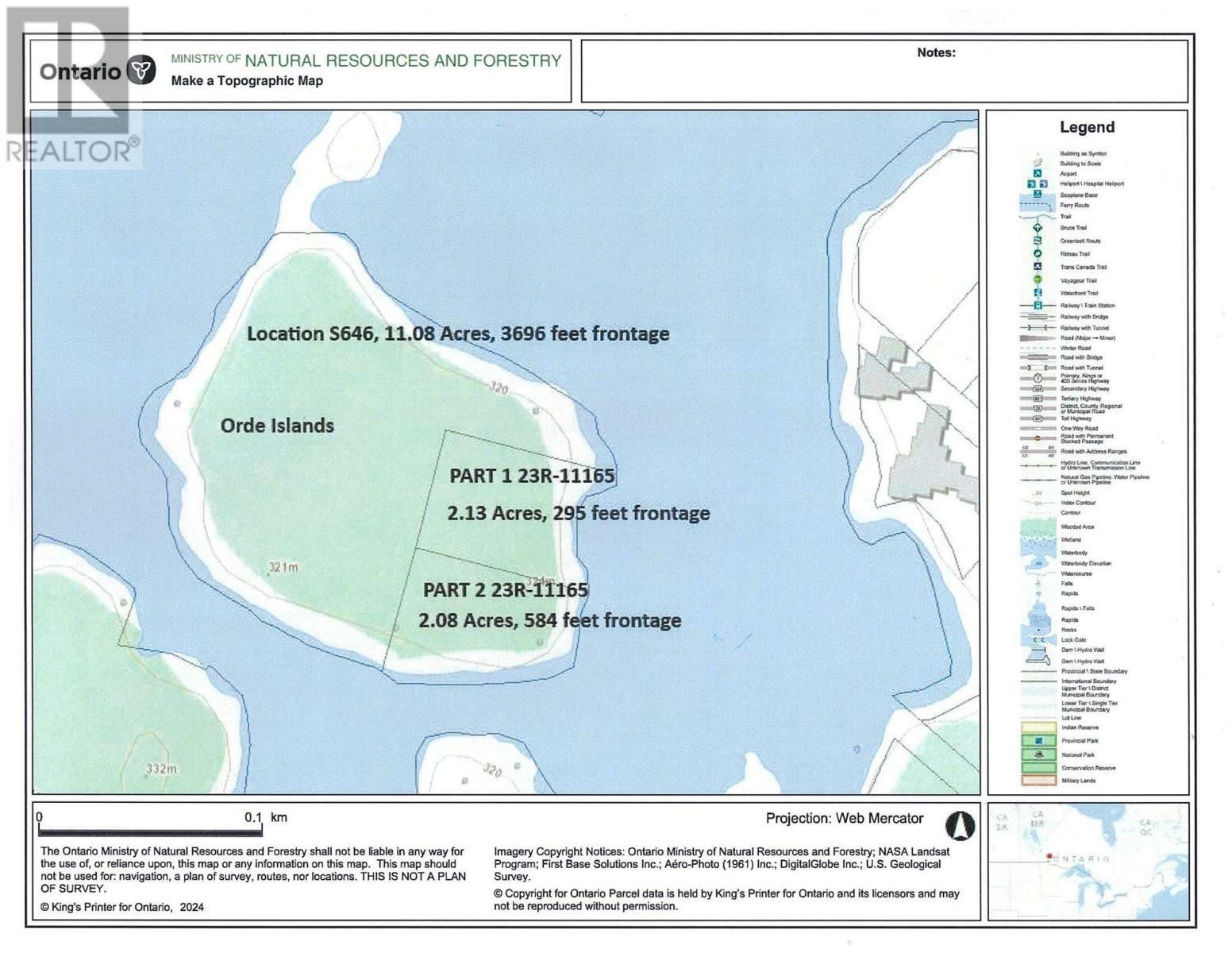 Photo de la propriété:  Part Location S646 Part 1 23R-11165, Orde Island  ON P0X 1J0 