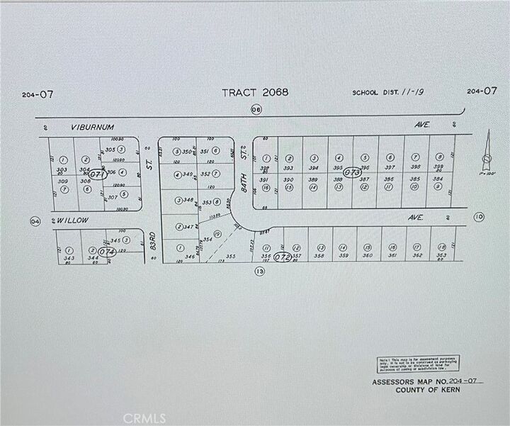 Property Photo:  0 Viburnum Ave.  CA 93505 