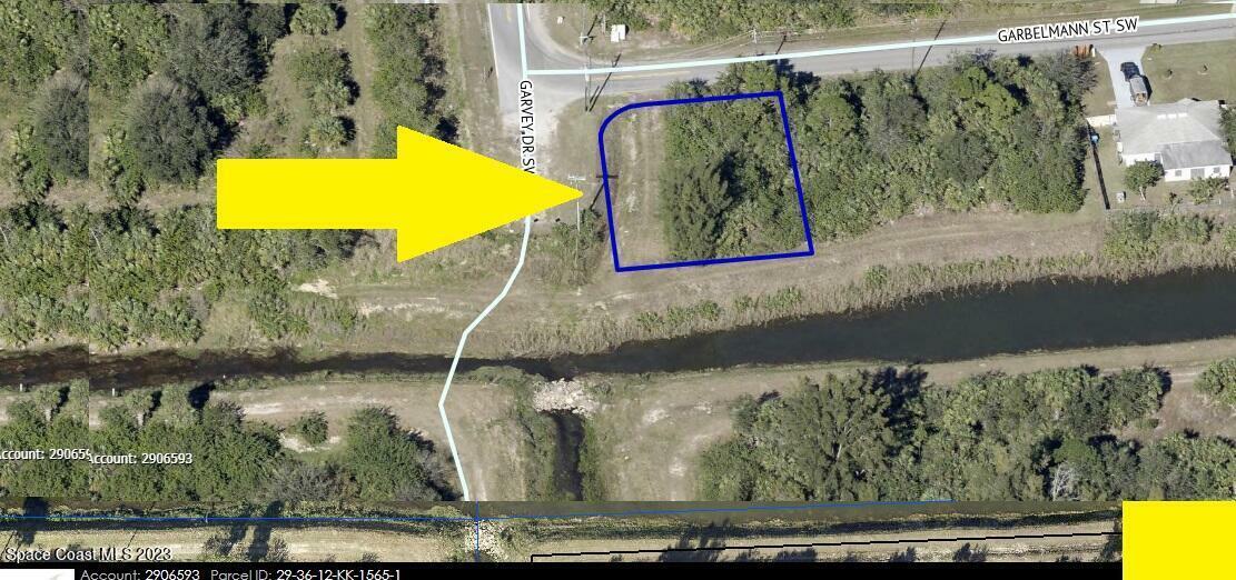 Property Photo:  586 Corner Lot On Garbelmann Road SW  FL 32908 