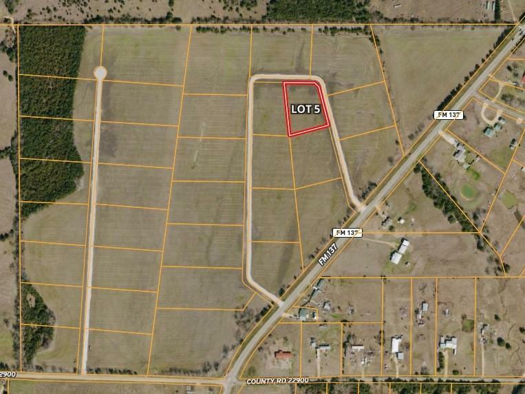 Property Photo:  Lot 5 Tbd Fm 137/County Road 22900  TX 75460 