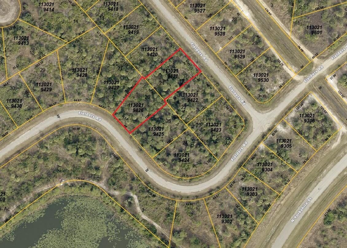 Property Photo:  2333 Fielders (Lot 21 &Amp 26) Road  FL 34288 