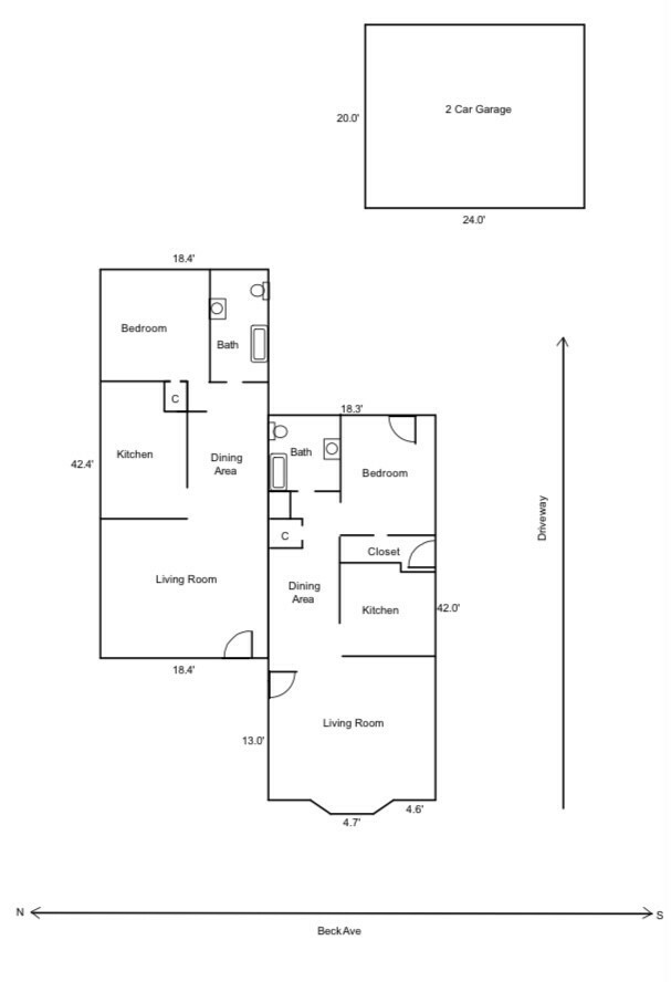 Property Photo: 5738 Beck Avenue 5738-5740 CA 91601