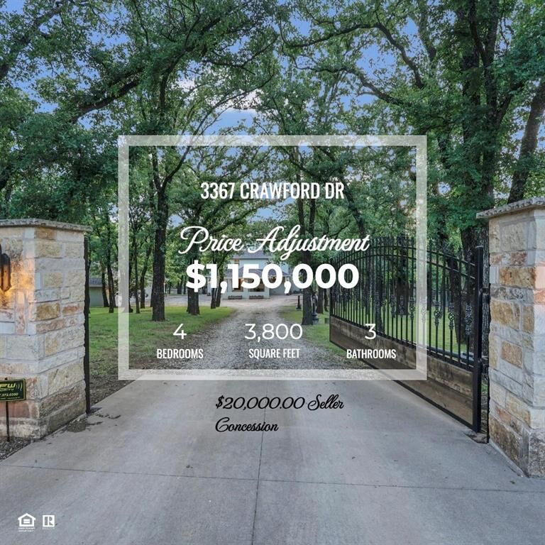Property Photo: 3367 Crawford Drive TX 76210