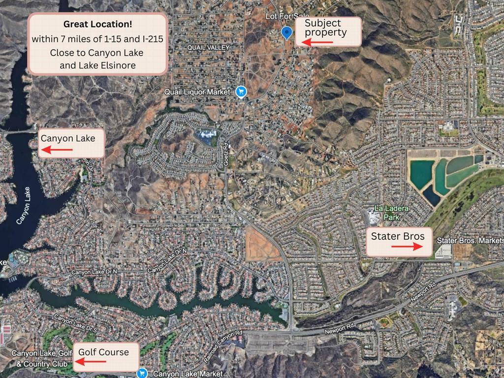 Property Photo: 28470 Goetz Road CA 92587