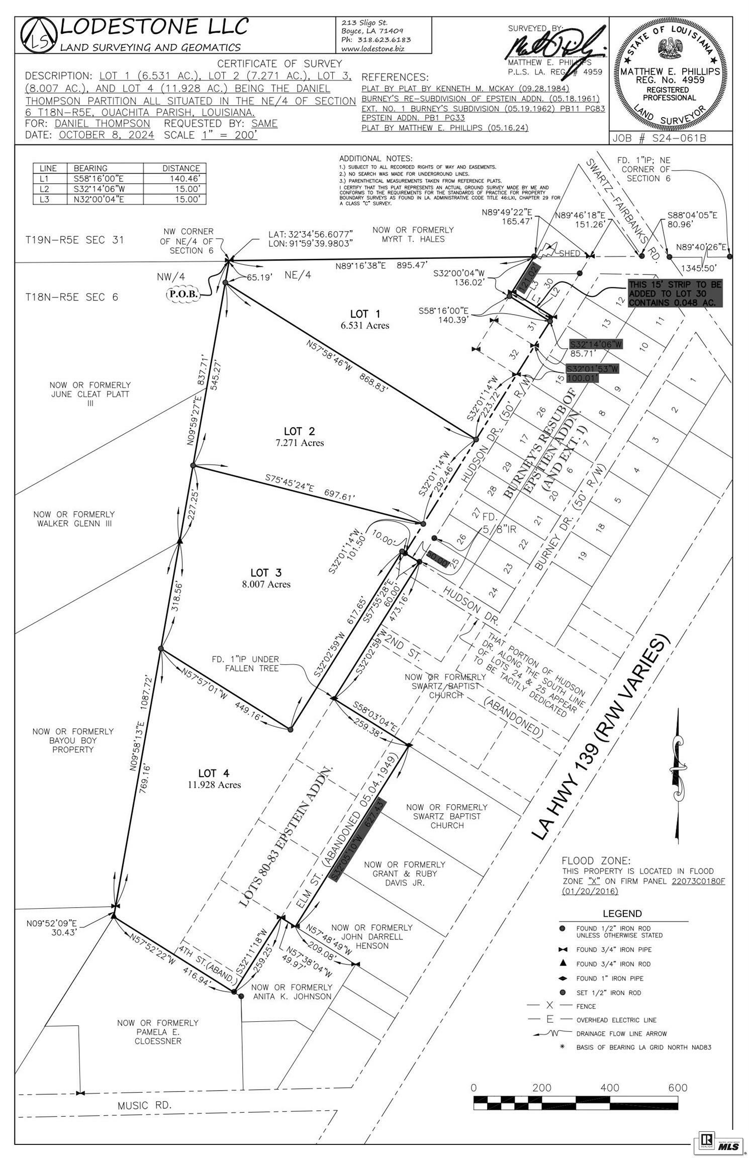 Property Photo: Lot 3 Hudson Drive LA 71203