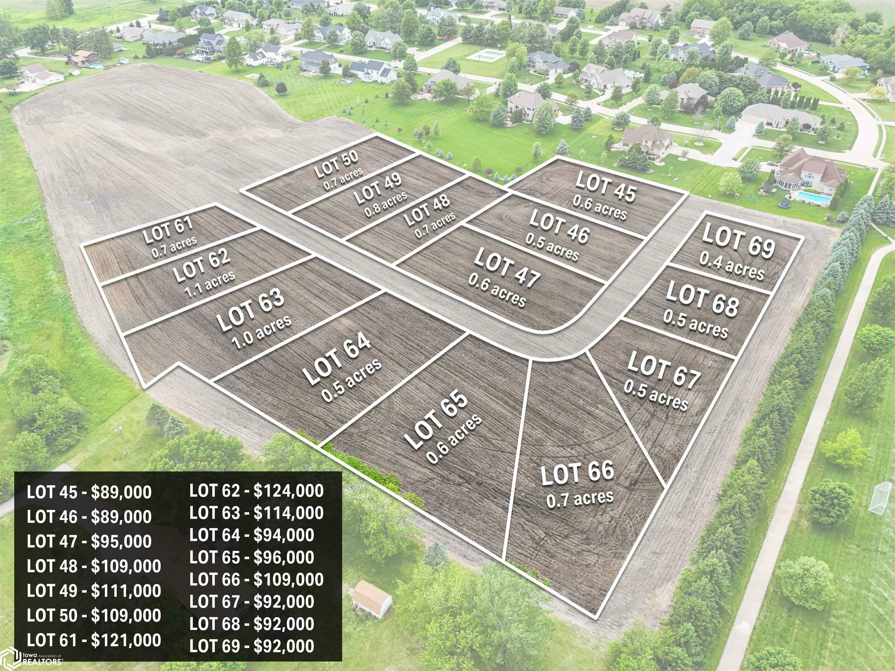 Property Photo: Lot 62 Stonebriar Drive IA 52601