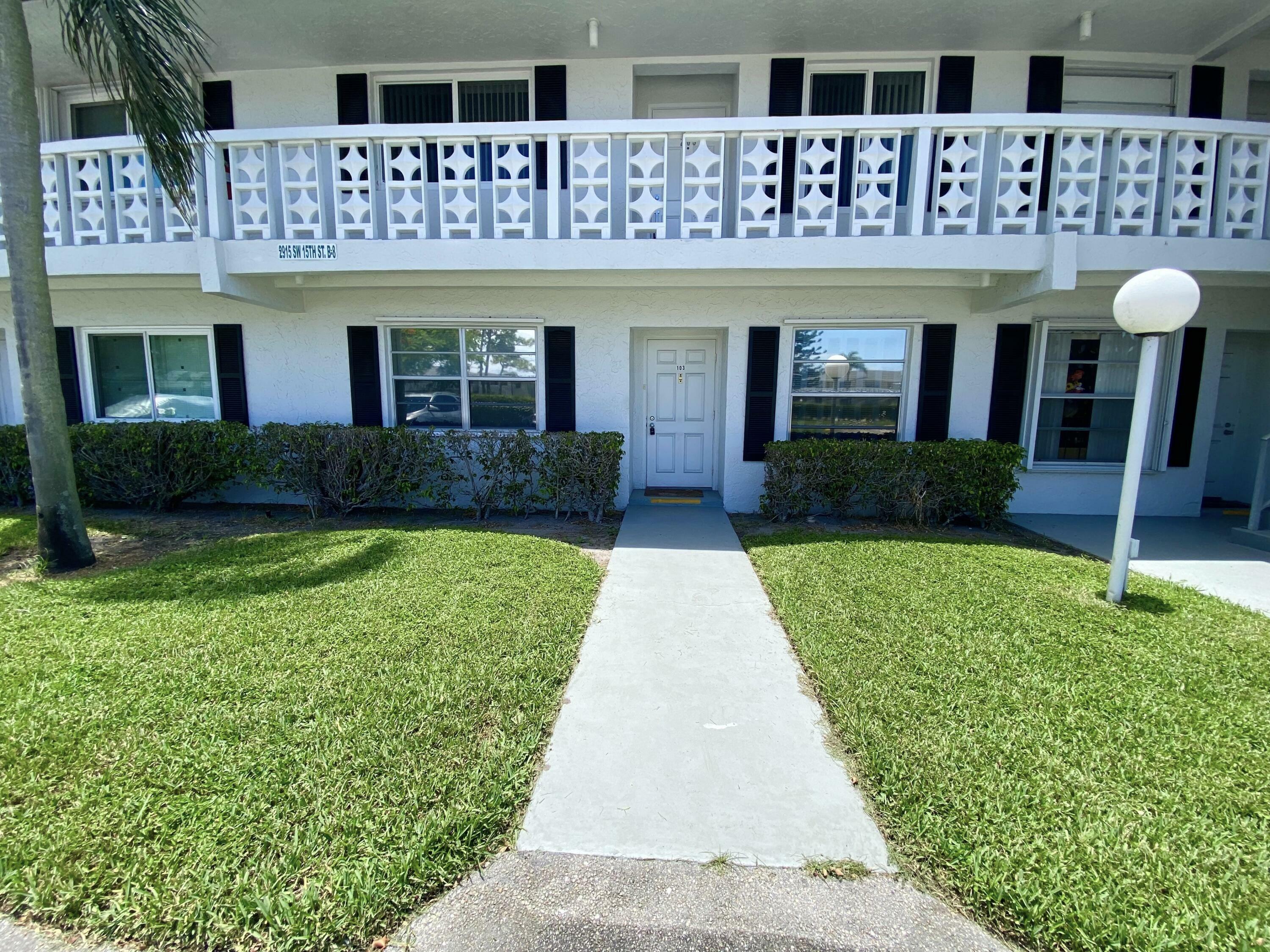 Property Photo: 2915 SW 15th Street 103 FL 33445
