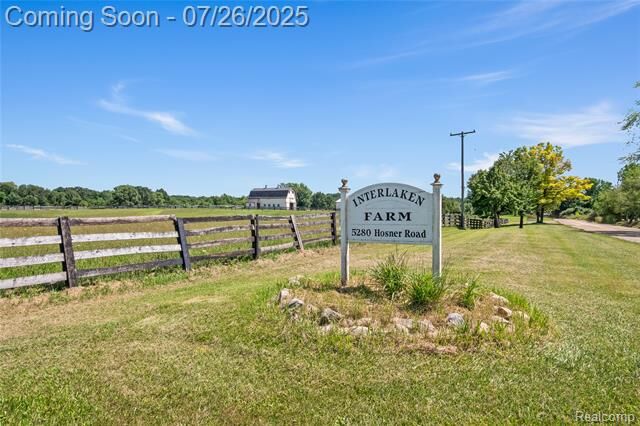 Property Photo:  5280 Hosner Road  MI 48370 