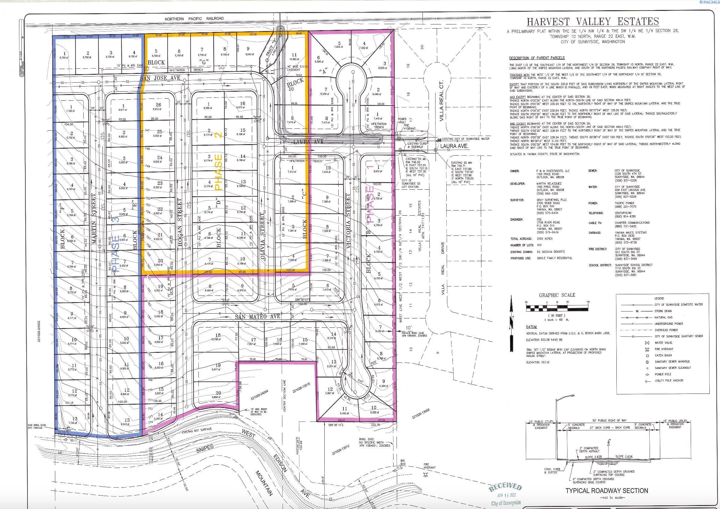 Property Photo:  Tbd Lot 6 Harvest Valley Estates Phase 2  WA 98944 