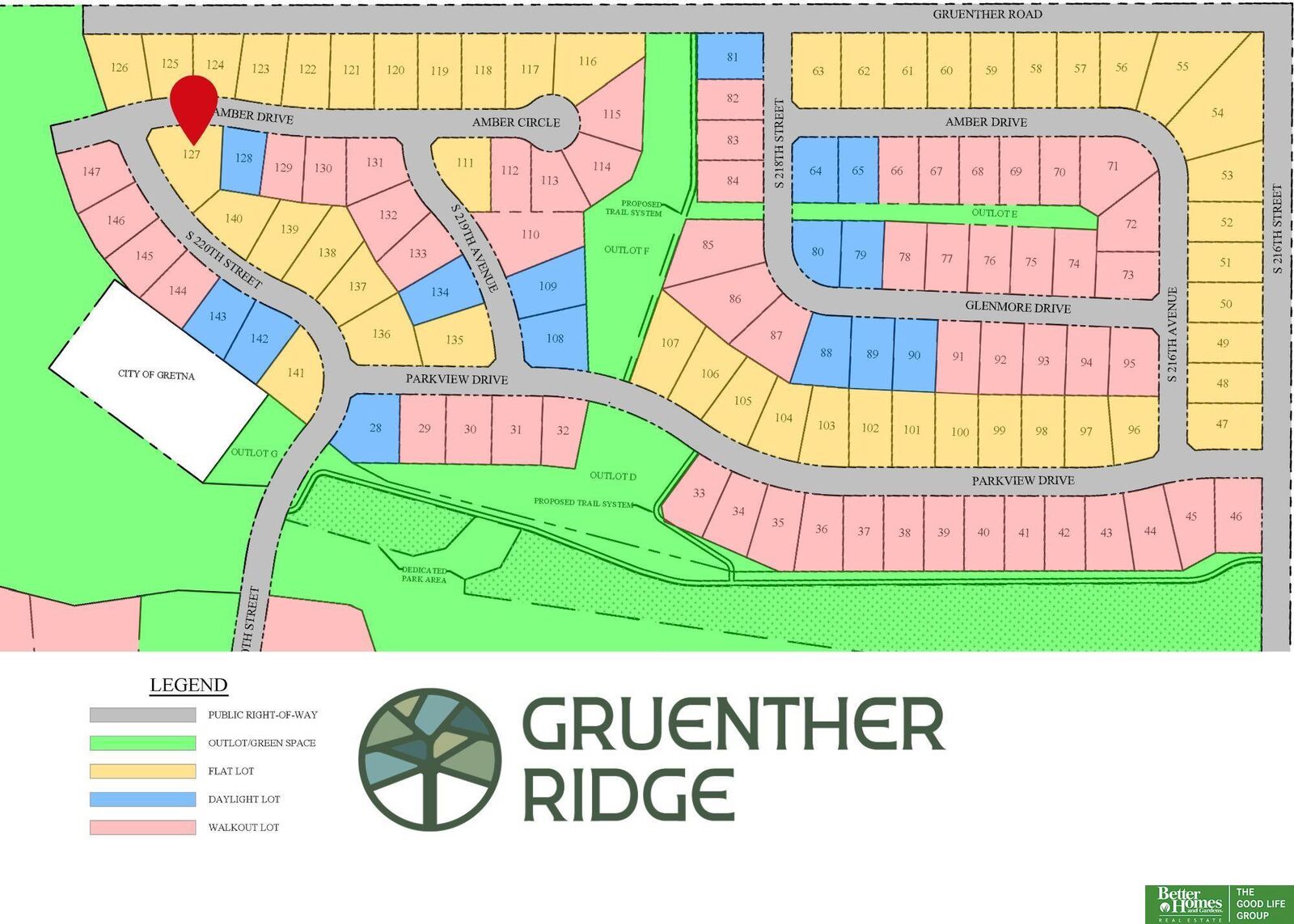 Property Photo:  Lot 127 Gruenther Ridge Street  NE 68028 