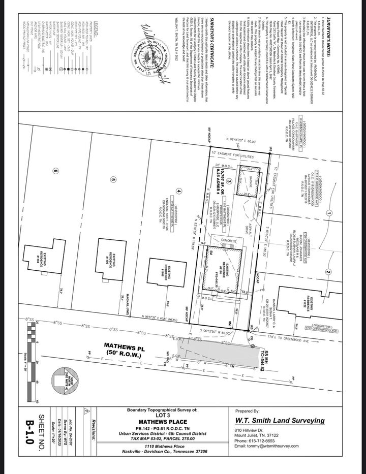 Property Photo:  1110 Matthews Pl  TN 37206 