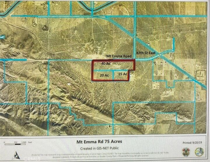 Property Photo: 82 Ovac/Vic 82nd Ste Mt Emma Road CA 93550