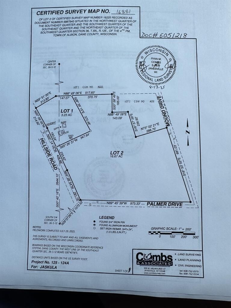 Property Photo:  Lot 2 Hillside Road  WI 53534 