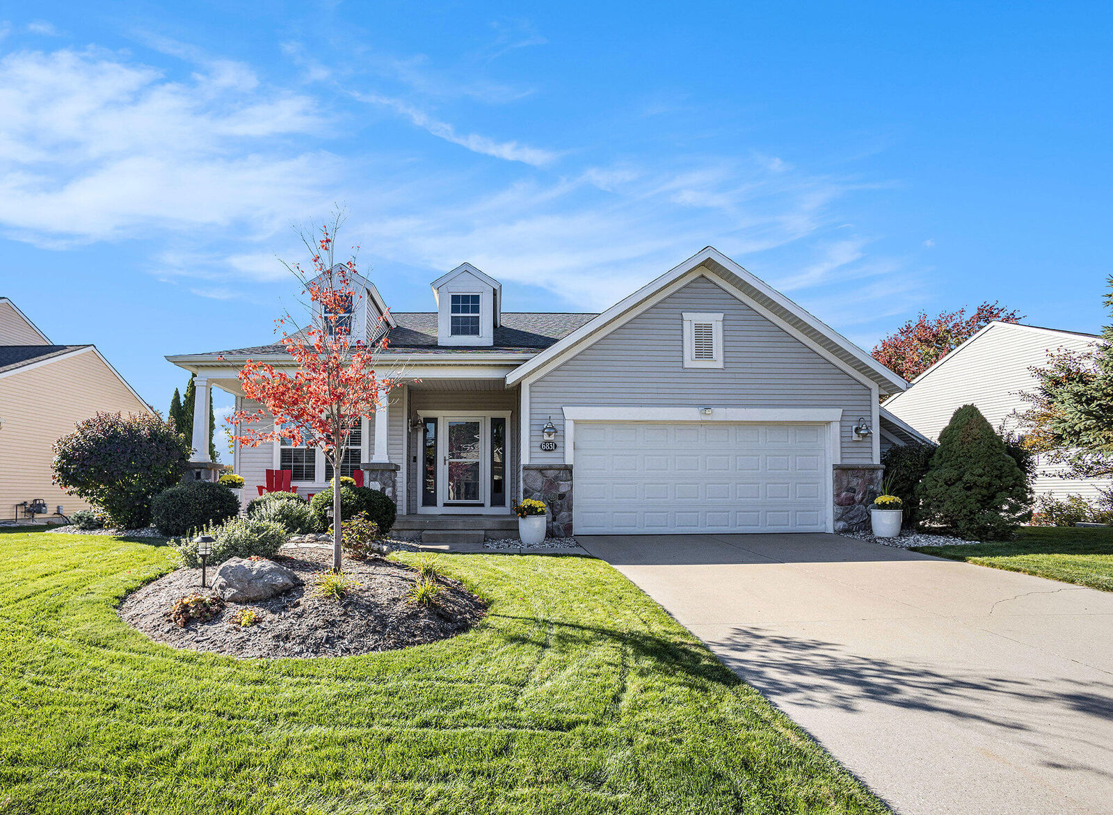 Property Photo: 6831 Windflower Way MI 49444