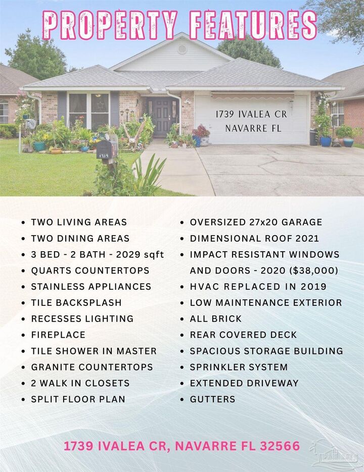 Property Photo:  1739 Ivalea Cir  FL 32566 