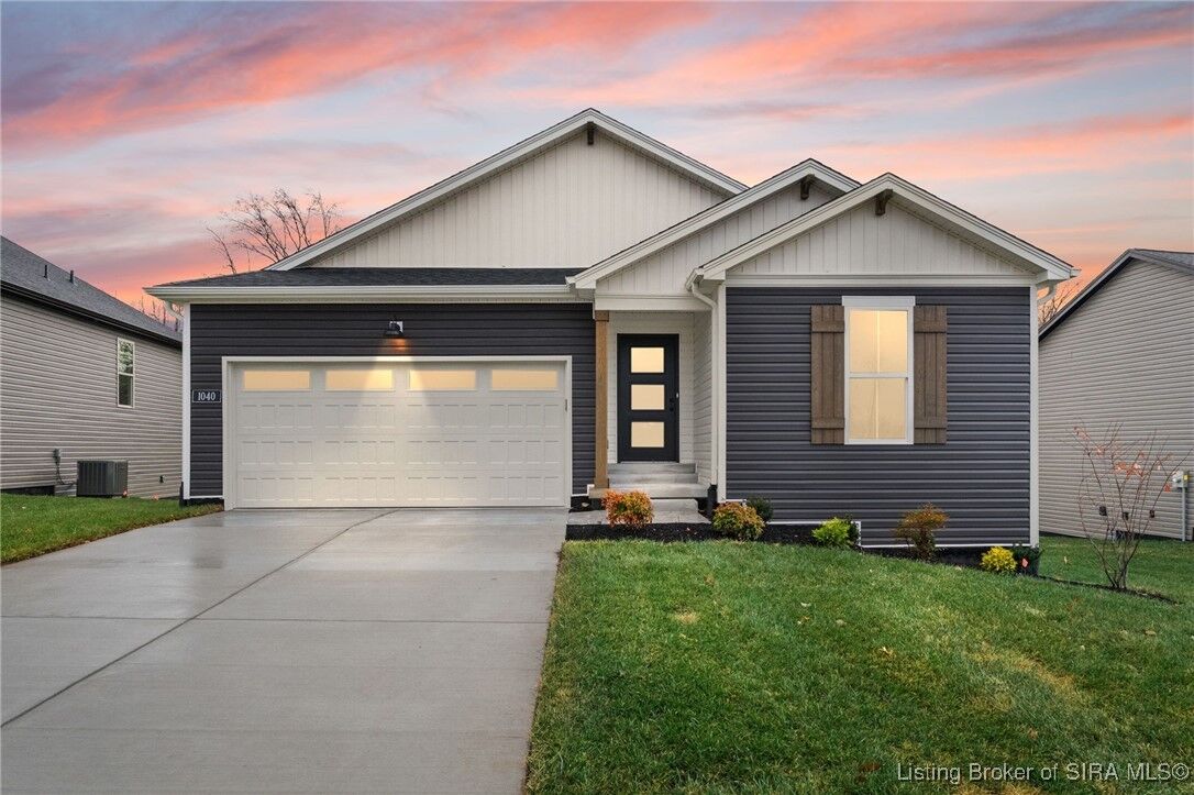 Property Photo:  1040 Dunbarton Way Lot 209  IN 47122 