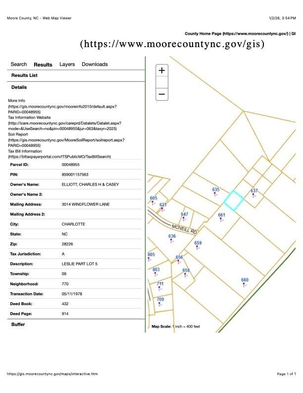 Property Photo:  000 McNeill Road  NC 28387 