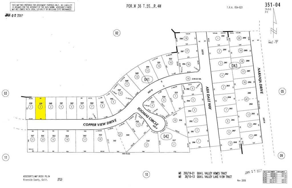 Property Photo: 0 Cooper View Drive CA 92587