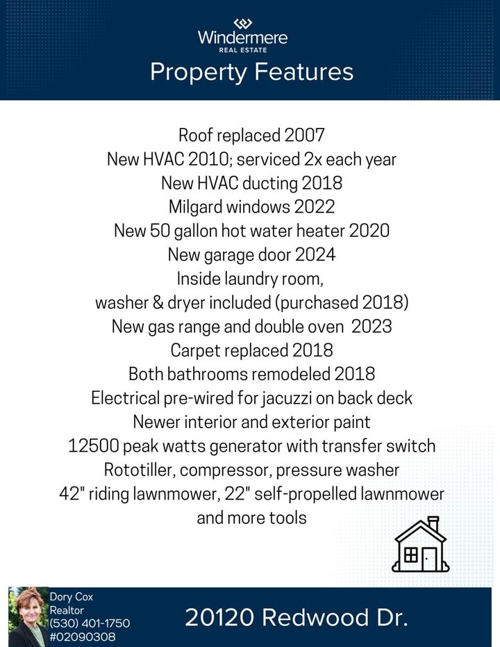 Property Photo:  20120 Redwood Drive  CA 95631 