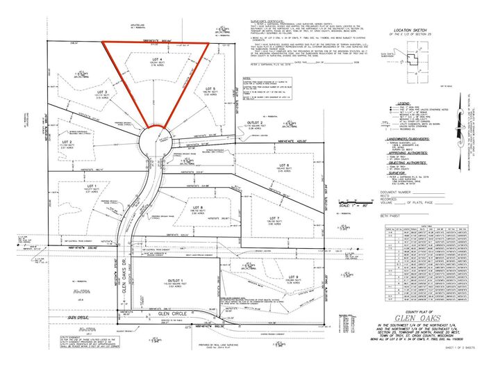 Property Photo:  Lot 4 Glen Oaks Drive  WI 54022 