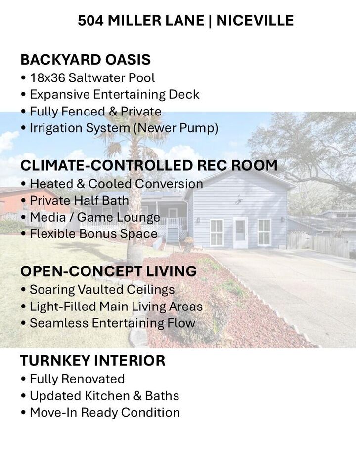 Property Photo: 504 Miller Lane FL 32578