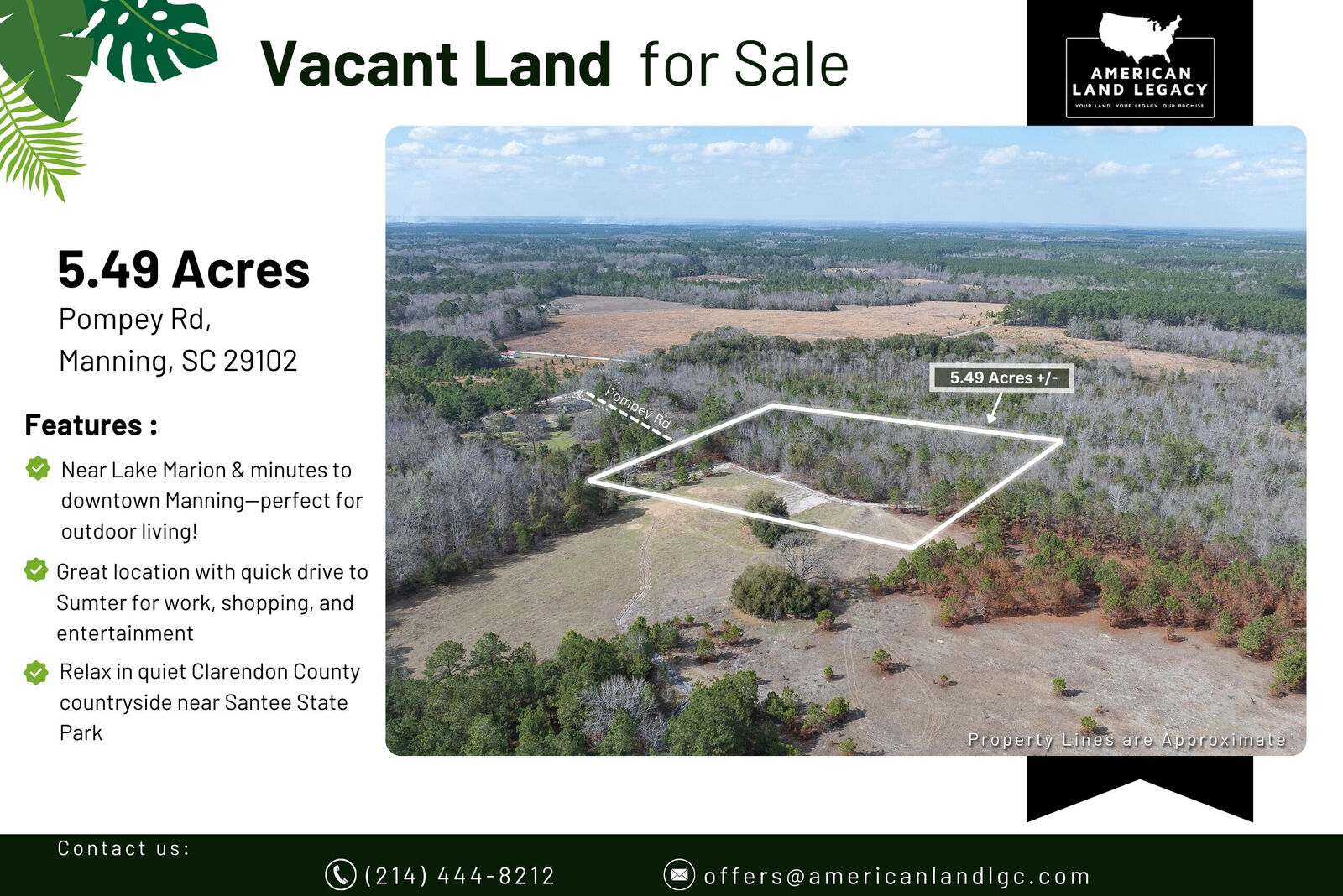 Property Photo:  2 Pompey Road  SC 29102 