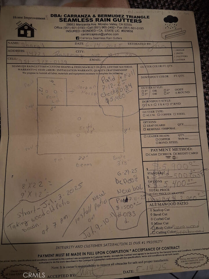 Property Photo:  14773 Rosemary  CA 92553 