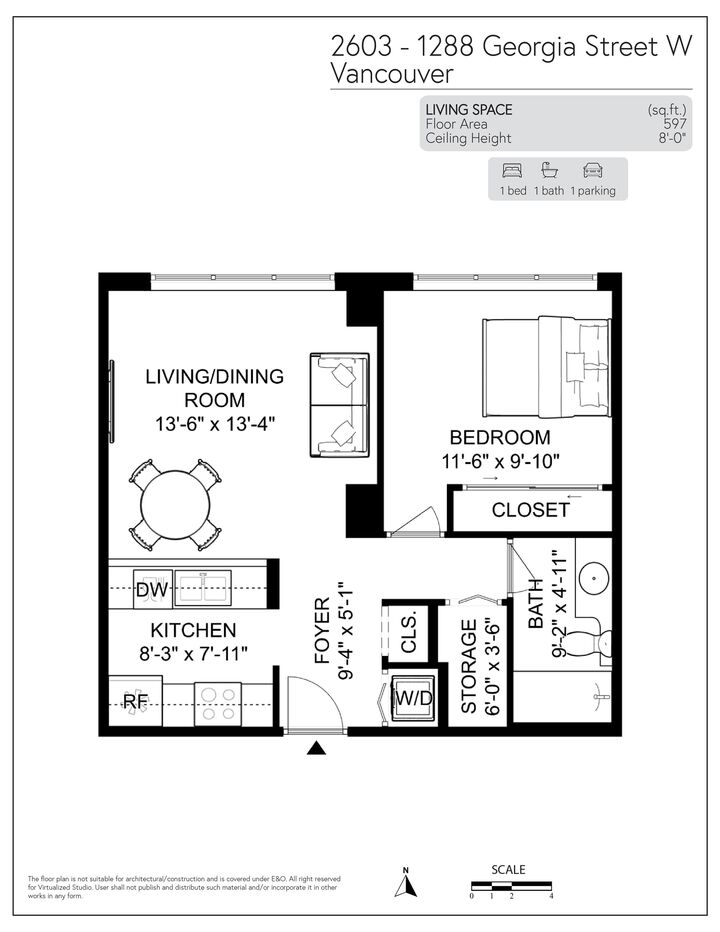 Property Photo:  1288 W Georgia Street 2603  BC V6E 4R3 