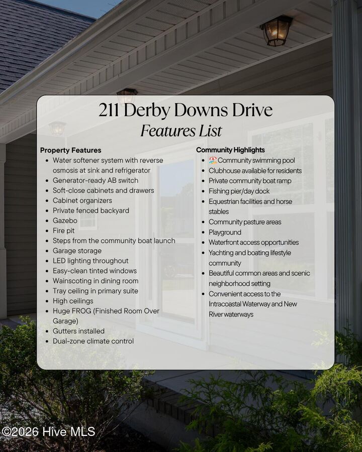 Property Photo:  211 Derby Downs Drive  NC 28460 