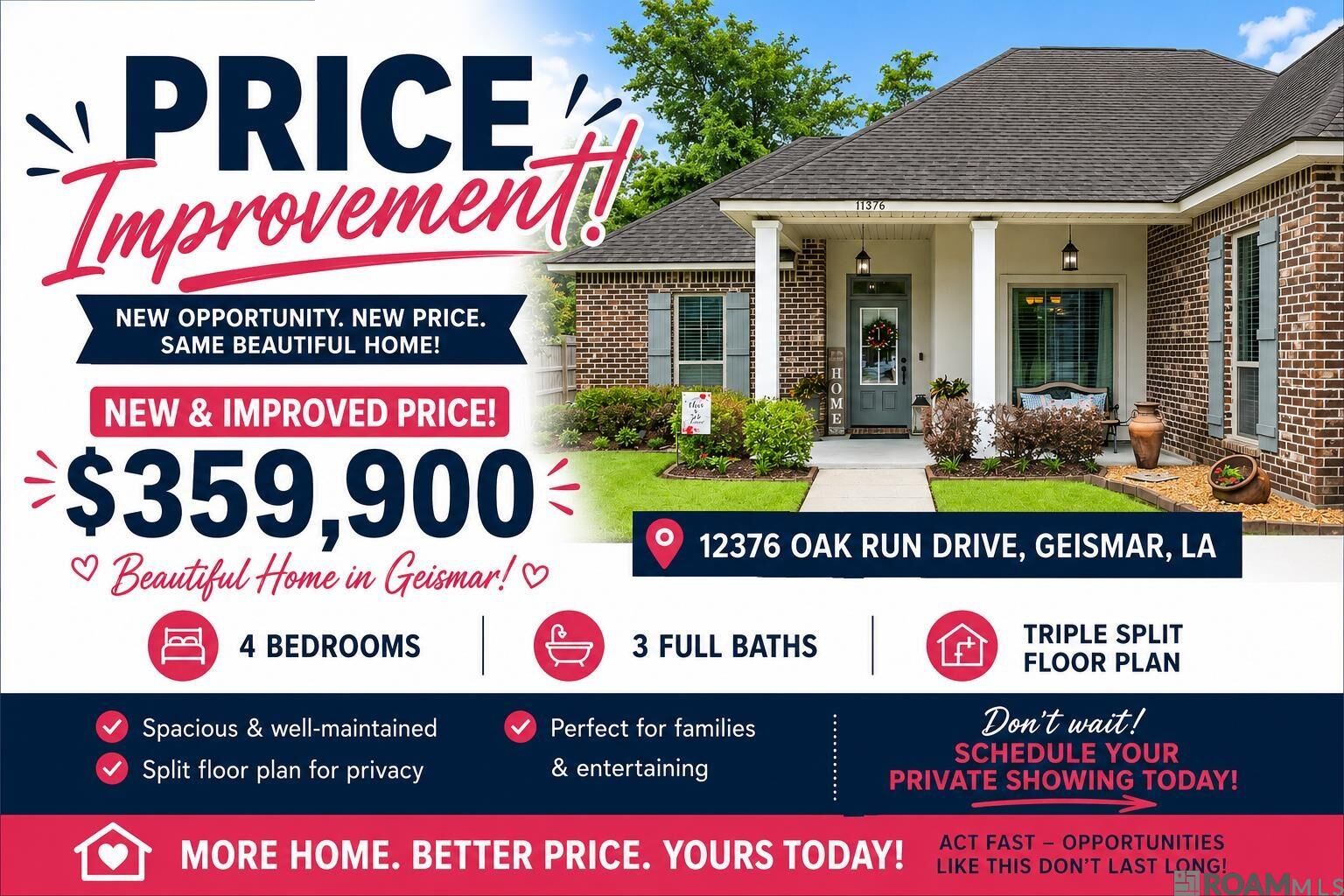Property Photo:  11376 Oak Run Dr  LA 70734 