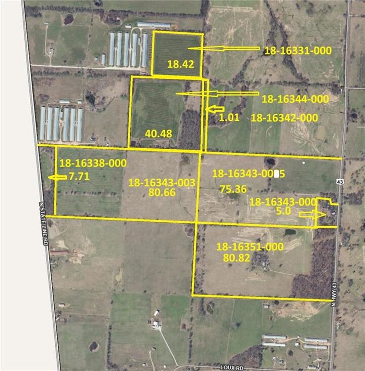 Property Photo:  9851 N Hwy 43  AR 72747 