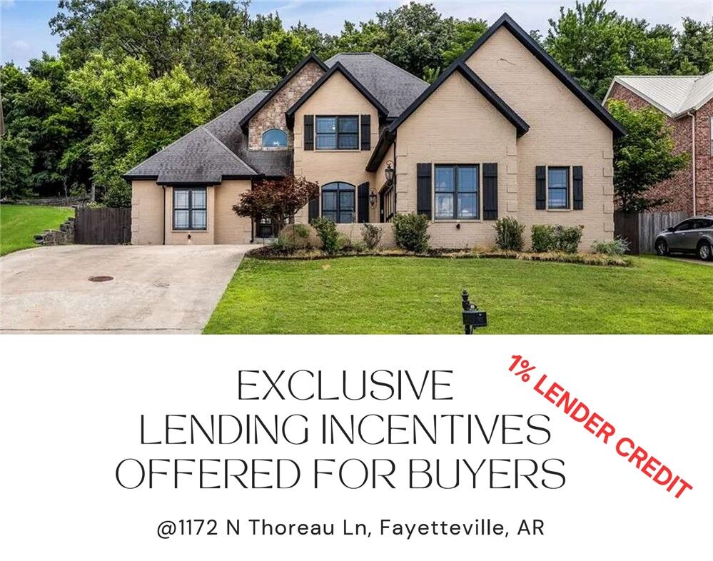 Property Photo:  1172 N Thoreau Lane  AR 72701 