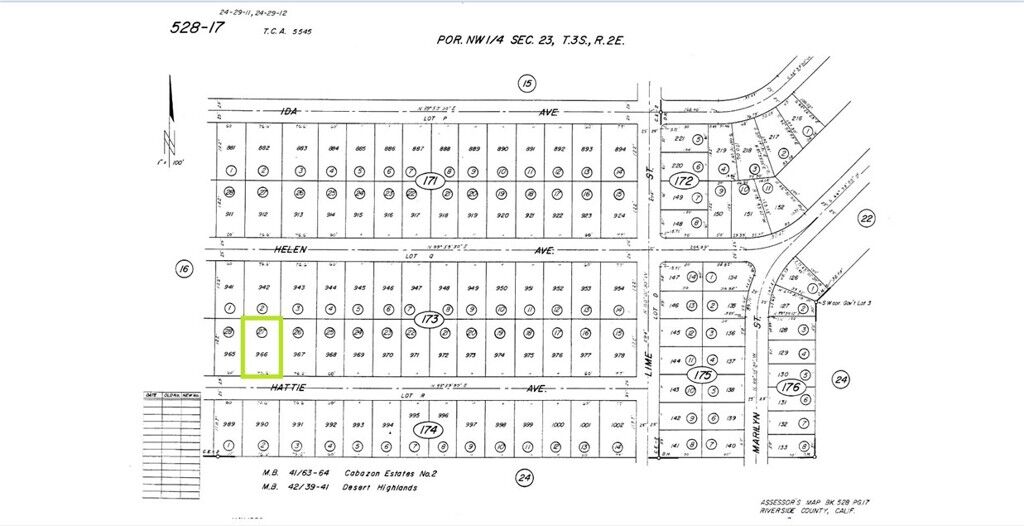 Property Photo:  52817302 Hattie Avenue  CA 92230 