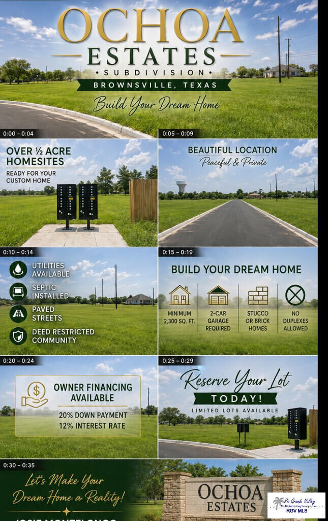 Property Photo:  000 Ochoa St Lot #11  TX 78526 