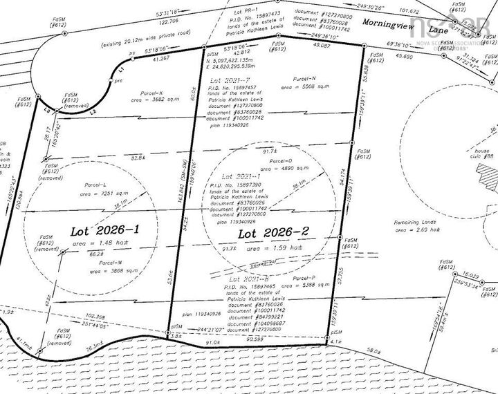 Property Photo:  Lot 2026-2 Morningview Lane  NS B1C 2B4 