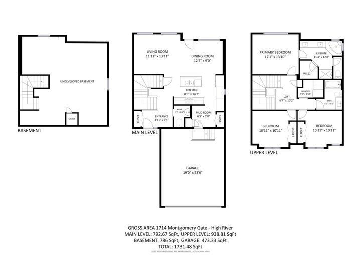 Property Photo: 1714 Montgomery Gate SE AB T1V 0H6