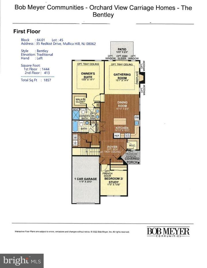 Property Photo:  35 Redkist Drive  NJ 08062 
