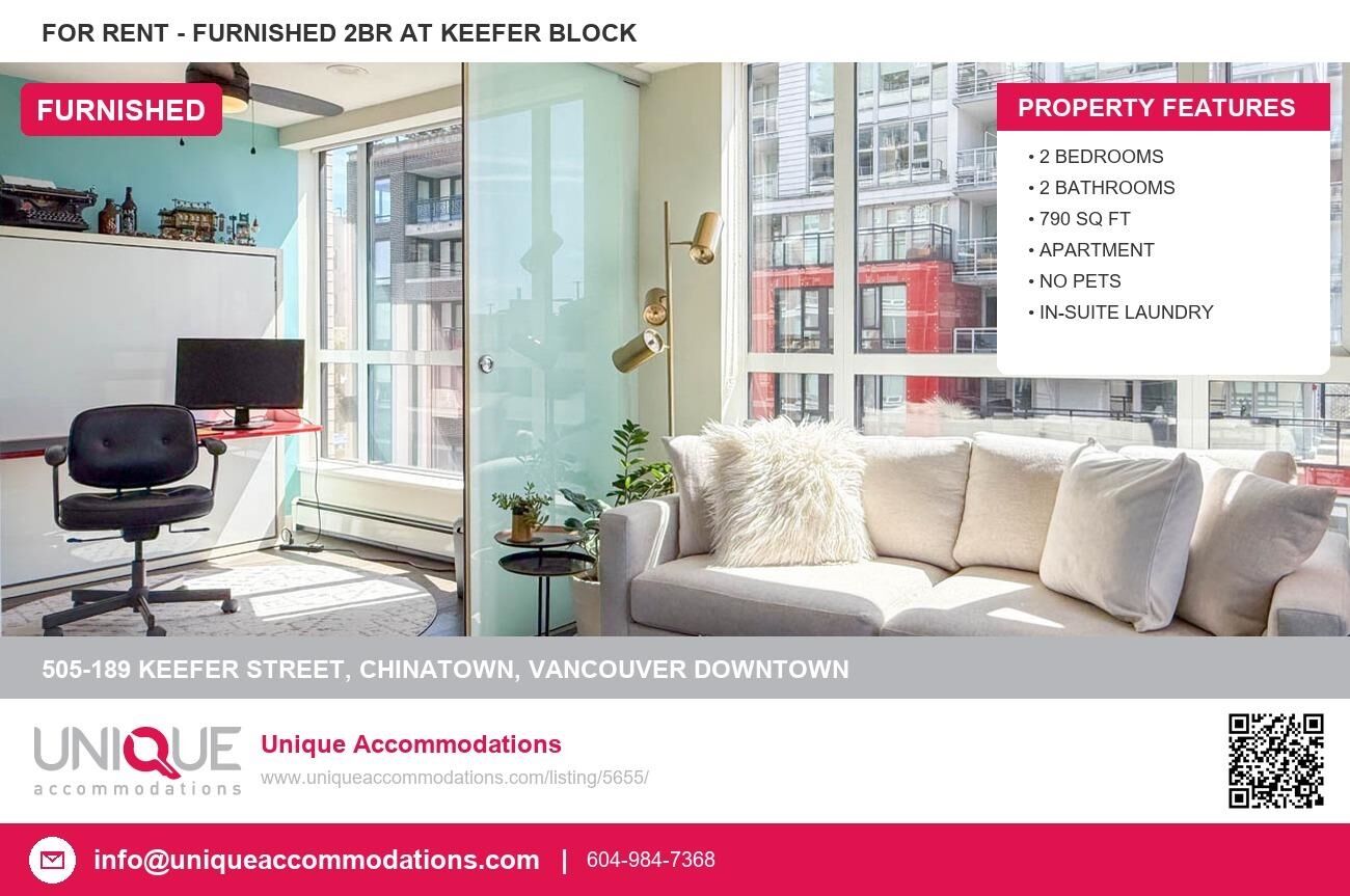 Property Photo:  189 Keefer Street 505  BC V6B 6L4 