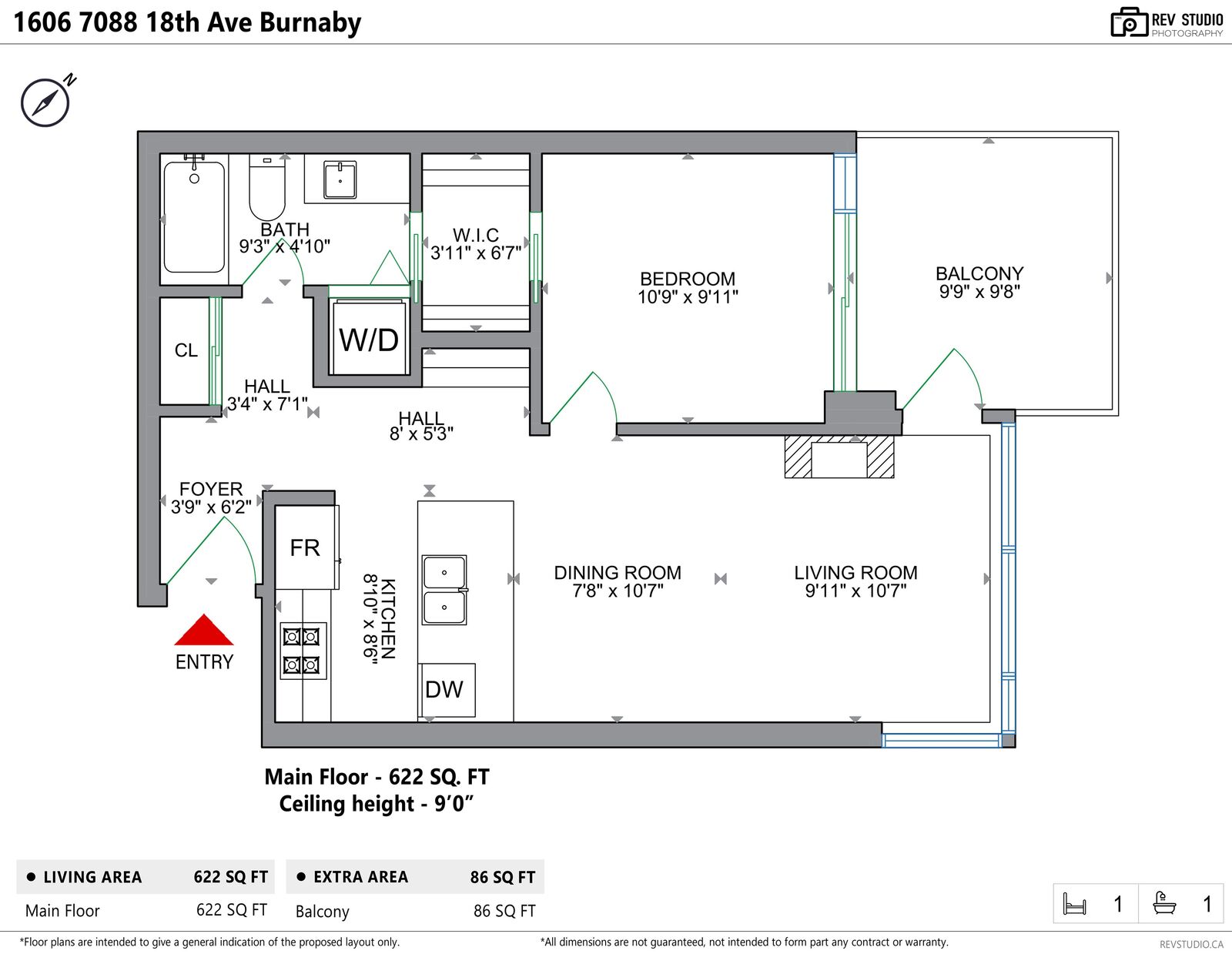 Property Photo:  7088 18th Avenue 1606  BC V3N 0A2 
