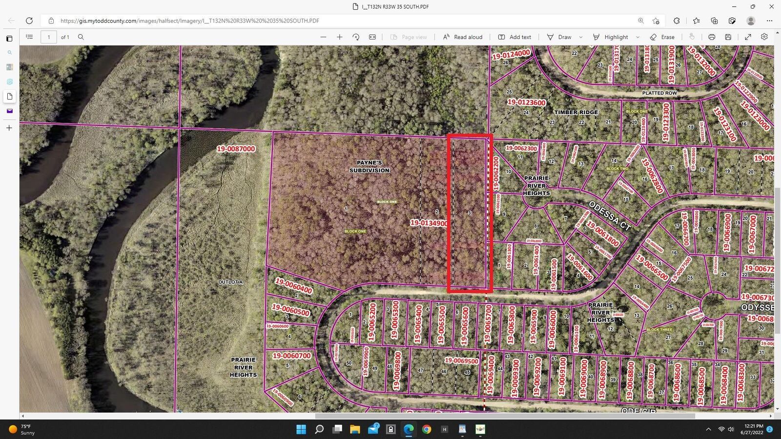 Property Photo: Xxx Tbd Ode Circle MN 56438