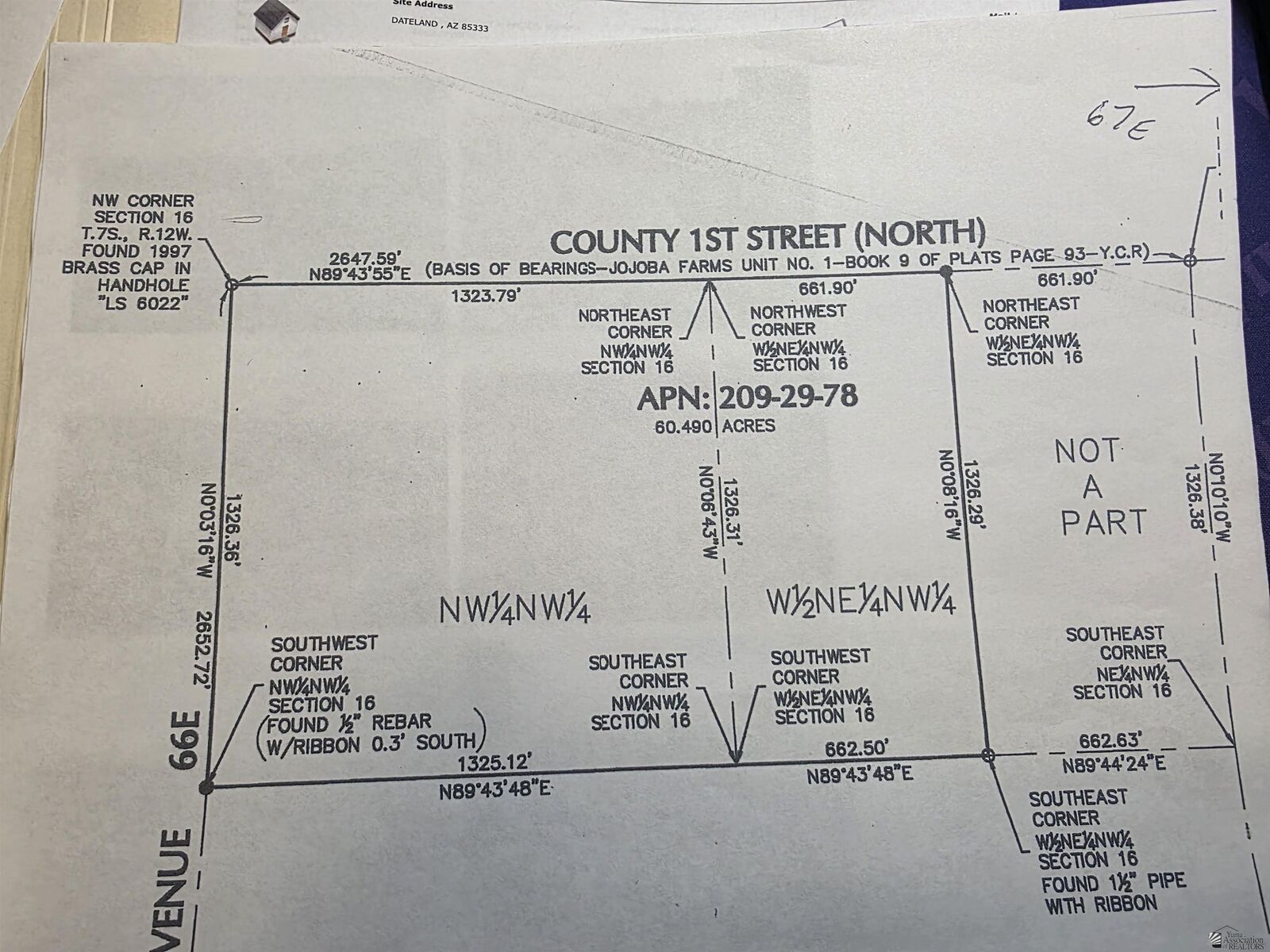 Property Photo:  0000 Dateland  AZ  