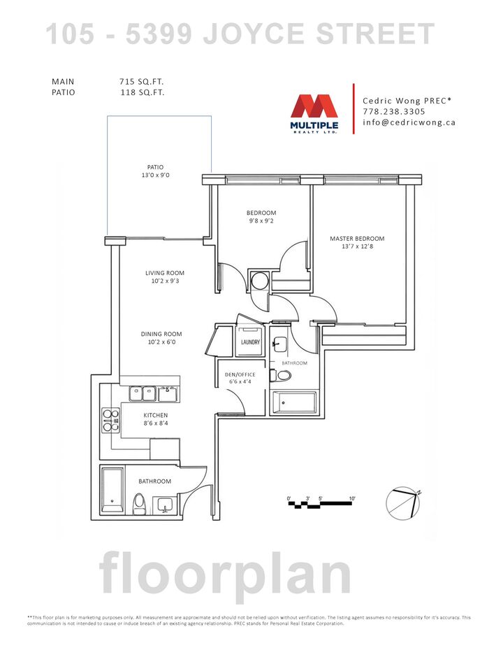 Property Photo:  5399 Joyce Street 105  BC V5R 4H3 