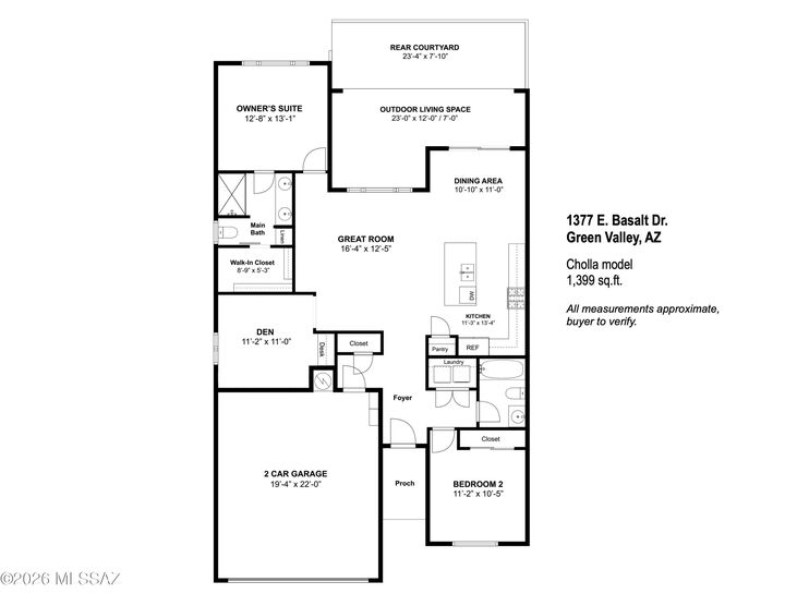 Property Photo:  1377 E Basalt Drive  AZ 85614 