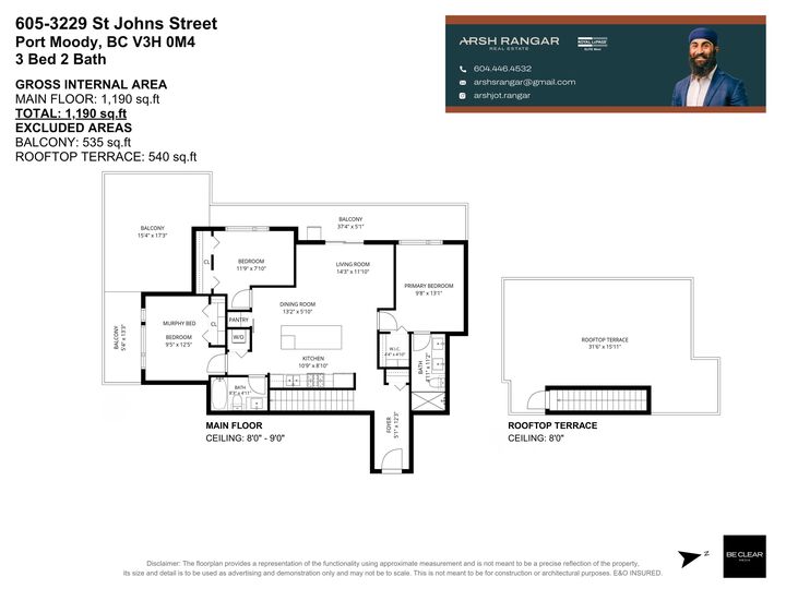 Property Photo:  3229 St Johns Street 605  BC V3H 0M4 